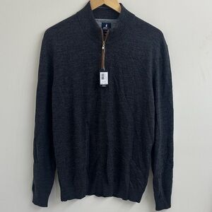 johnnie-O Dark Charcoal Half-Zip Sweater